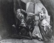 Henry Fuseli David Garrick and Hannah Pritchard as Macbeth and Lady Macbeth after the Murder of Duncan oil